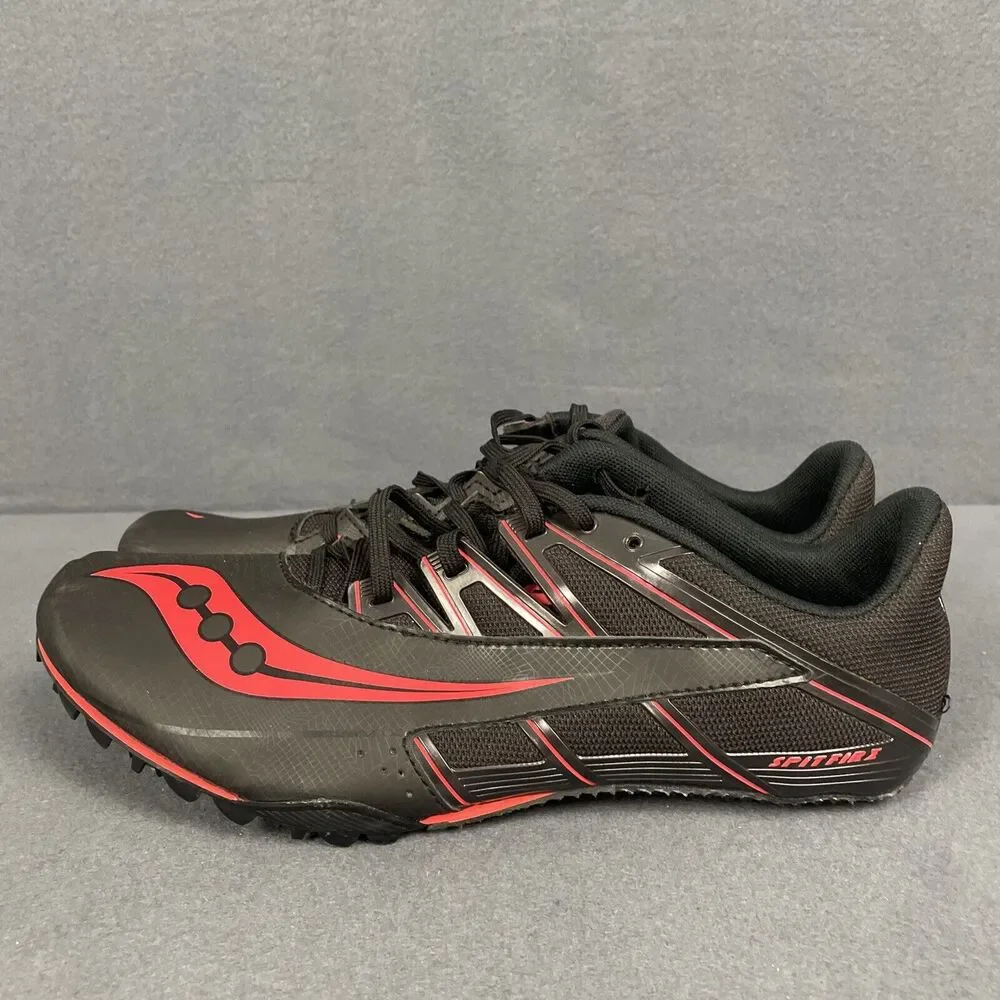 Saucony Mens Track Spike Shoes 10.5 Running Black Track Field Sprinting - Picture 4 of 14